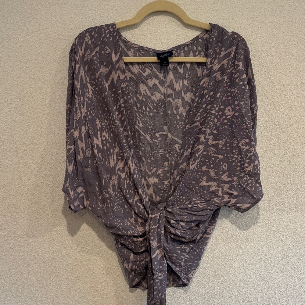 Daytrip Mauve Abstract Blouse